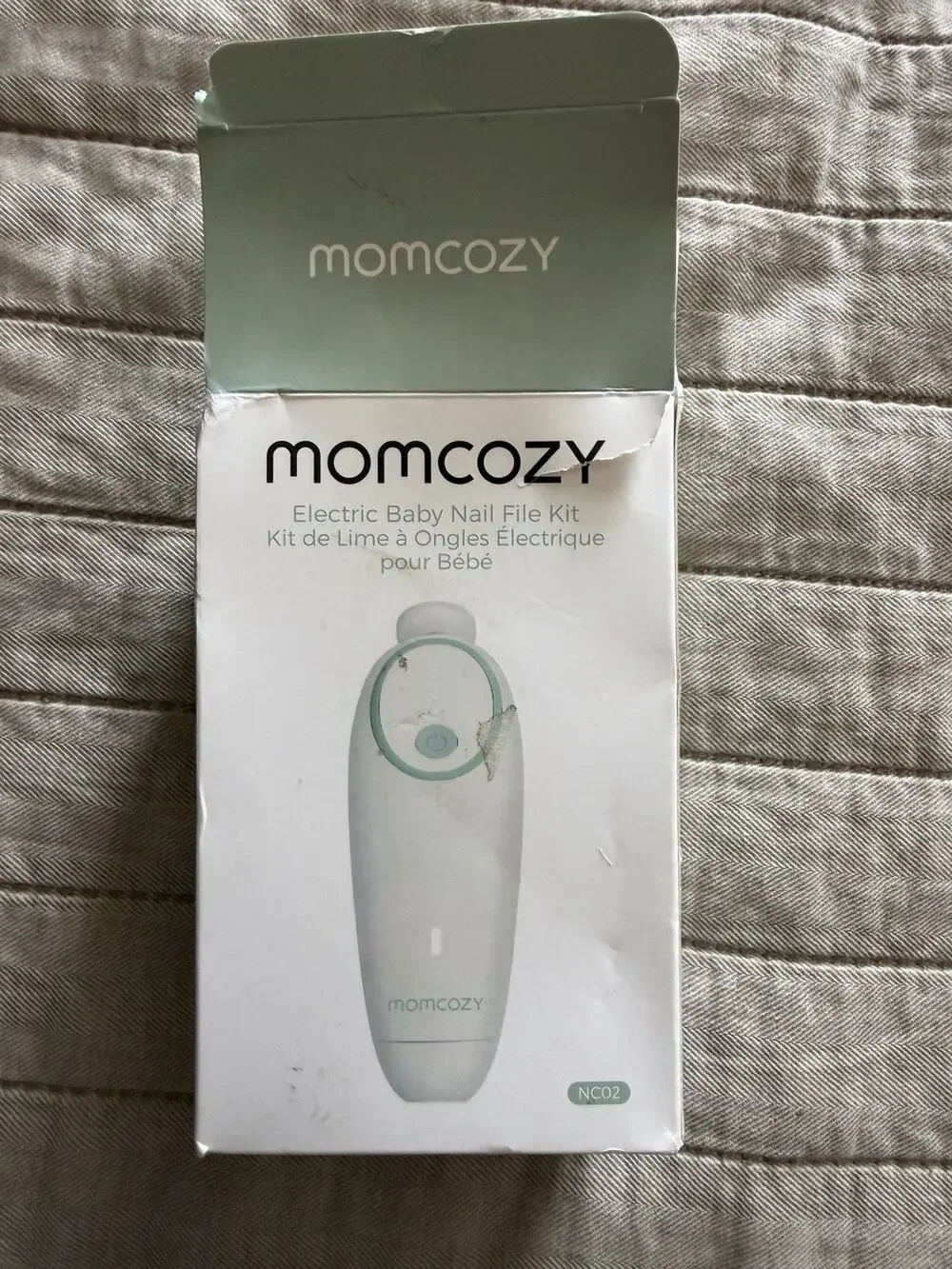 Momcozy Electric Baby Nail File Kit Model NC02 MPN NC02 White and Green NEW